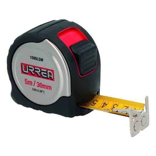 [URR-1595LSW] FLEXOMETRO DE ACERO INOXIDABLE 5M X 30 MM