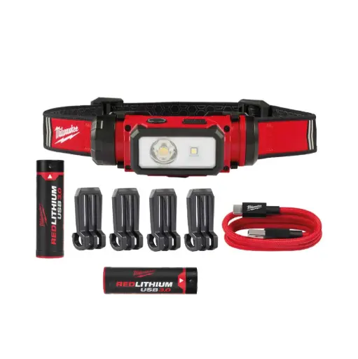 [MIL-M26Q2G04] LINTERNA FRONTAL RECARGABLE PARA CASCO 2163-21 MAS BATERIA 3.0 AMP