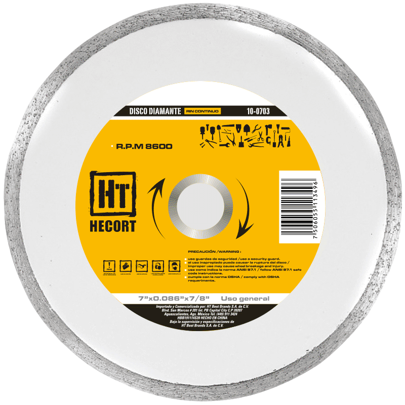 [HEC-100703] DISCO DIAMANTE RIN CONTINUO 7