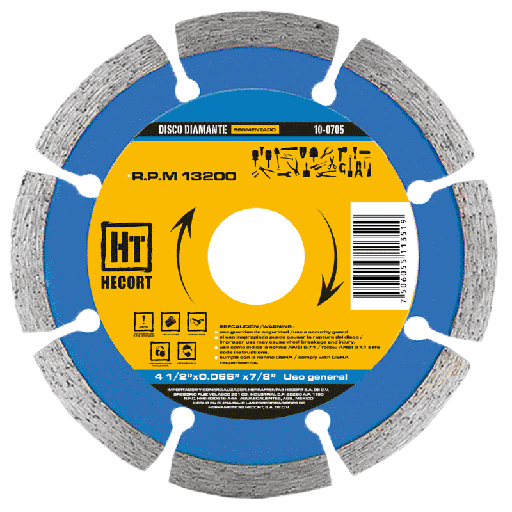 [HEC-100705] DISCO DIAMANTE SEGMENTADO 4 1/2