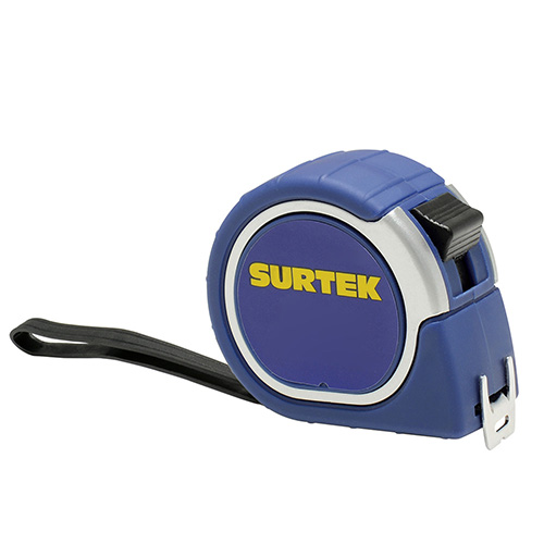 [SUR-B122064] FLEXOMETRO DE 5M C/CAJA DE PLASTICO ABS CROMADO SURTEK MAX EN TARJETA INDIVIDUAL