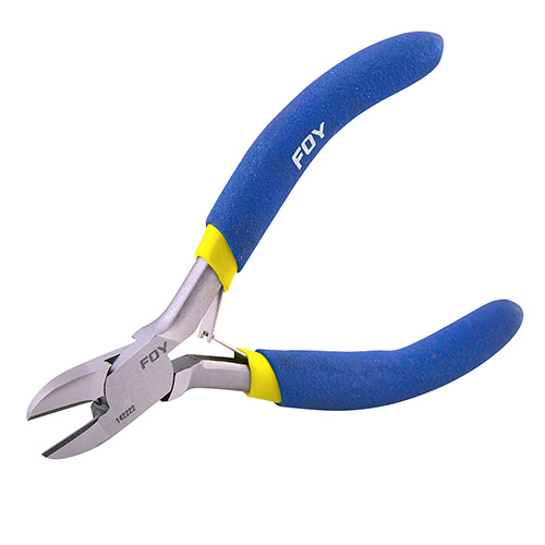 [FOY-142222] MINI PINZA PARA ELECTRÓNICA CON MANGO DE VINIL CORTE DIAGONAL DE 4-5/16"