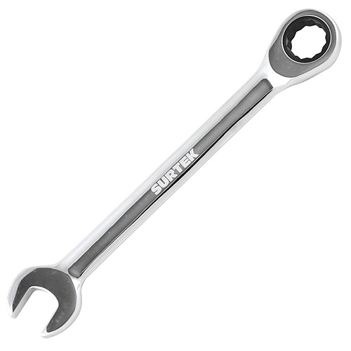 [SUR-100534] LLAVE COMBINADA PULIDO ESPEJO DE MATRACA EN PULGADAS, 12 PUNTAS, 7/16"