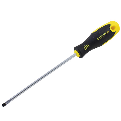 [SUR-D230] DESTORNILLADOR CON MANGO BIMATERIAL, PUNTA CABINET BARRA REDONDA 1/4" X 10"