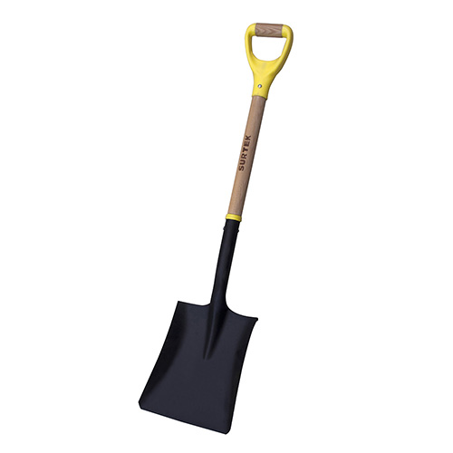 [SUR-130601] PALA CON MANGO DE MADERA CON PUÑO CONTRACTOR GRIP, CUADRADA