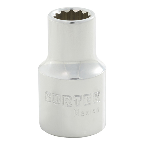 [SUR-F5809M] DADO CUADRO DE 1/2", 12 PUNTAS, MÉTRICO, 9 MM
