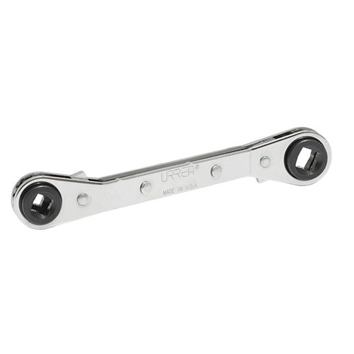 [URR-1180] LLAVE DE ESTRÍAS DE MATRACA PARA REFRIGERACIÓN EN PULGADAS, 1/4" X 3/16"- 3/8" X 5/16"