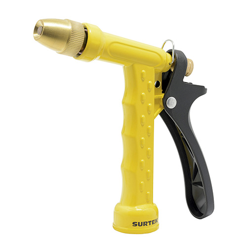[SUR-130345] PISTOLA PARA RIEGO METÁLICA CON BOQUILLA REGULABLE 3/4" GHT