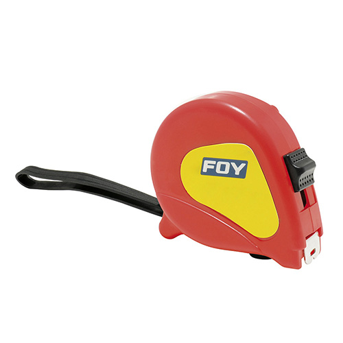 [FOY-142126] FLEXÓMETRO CON CARCASA DE PLÁSTICO ROJO, 5 M X 19 MM