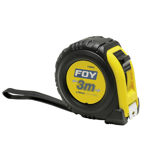 [FOY-142062] FLEXÓMETRO ANTI-IMPACTO CON CARCASA RUBBER GRIP, 3 M X 13 MM