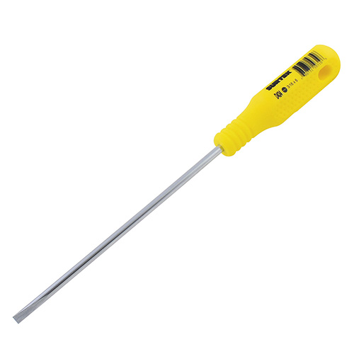 [SUR-D434] DESTORNILLADOR CON MANGO AMARILLO, PUNTA CABINET BARRA REDONDA 3/16" X 6"