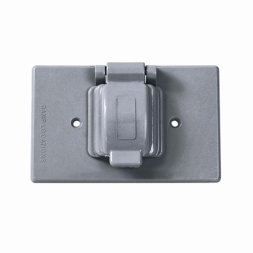 [SUR-136613] PLACA SENCILLA PLÁSTICA PARA INTEMPERIE, LÍNEA ESTÁNDAR, COLOR GRIS