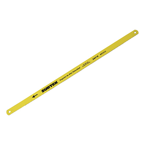 [SUR-SAV18] SEGUETA DE ACERO ALTA VELOCIDAD 12", 18 DPP, 10 PIEZAS