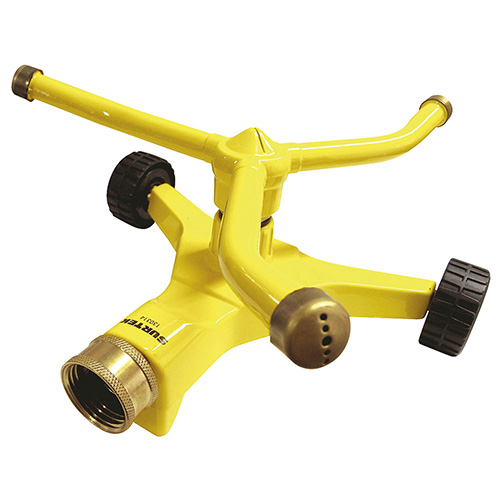 [SUR-130314] ASPERSOR ESTACIONARIO CON BASE METÁLICA DE 3 BRAZOS CON RUEDAS, 3/4" GHT