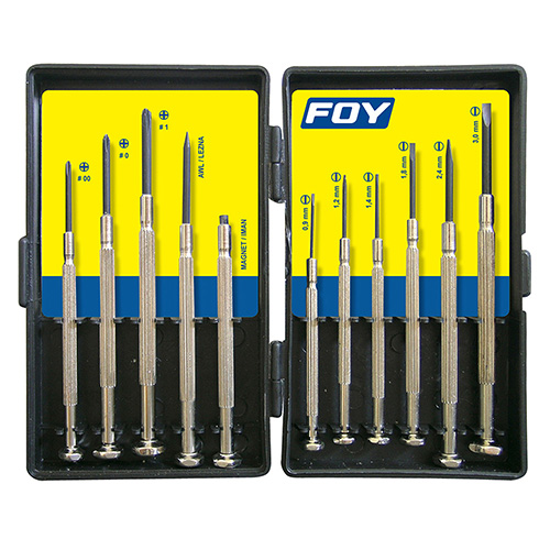 [FOY-141617] JUEGO 11 DESTORNILLADORES PREC