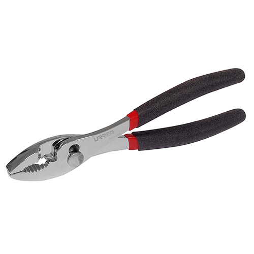 [URR-280G] PINZA PARA MECÁNICO CON MANGO RUBBER GRIP Y BOTÓN DE AJUSTE DE 10"