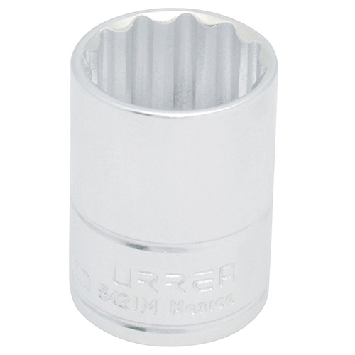 [URR-5427M] DADO CUADRO DE 1/2", 12 PUNTAS, MÉTRICO, 27 MM