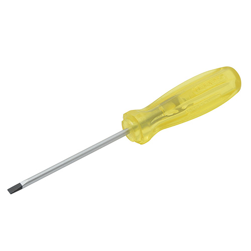 [URR-9626] DESTORNILLADOR CON MANGO ÁMBAR, PUNTA CABINET BARRA REDONDA 1/8" X 6"