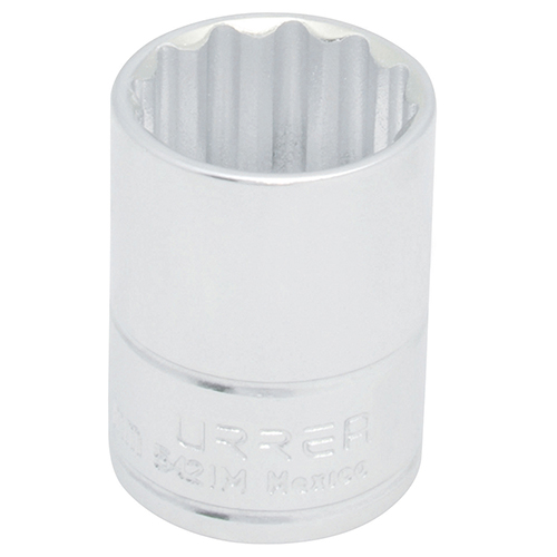 [URR-5422M] DADO CUADRO DE 1/2", 12 PUNTAS, MÉTRICO, 22 MM