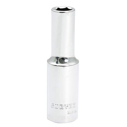 [SUR-F5810HLM] DADO LARGO CUADRO DE 1/2", 6 PUNTAS, MÉTRICO, 10 MM