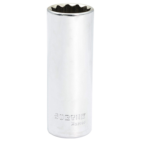 [SUR-F5824L] DADO LARGO CUADRO DE 1/2", 12 PUNTAS, EN PULGADAS, 3/4"