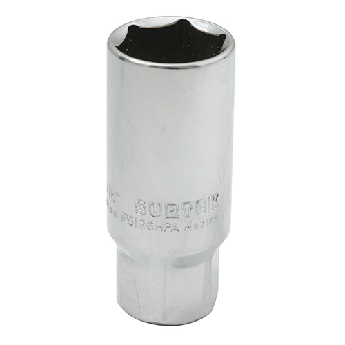 [SUR-F5126HPA] DADO PARA BUJÍA CON NEOPRENO EN PULGADAS, CUADRO 3/8", 6 PUNTAS, 13/16"