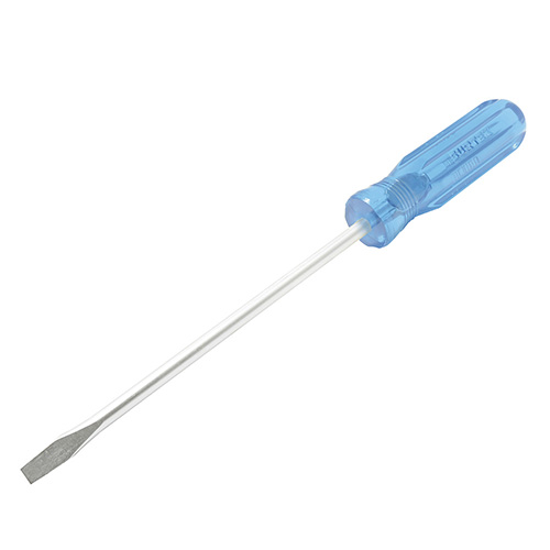 [SUR-D316] DESTORNILLADOR CON MANGO AZUL, PUNTA PLANA BARRA REDONDA 1/4" X 6"
