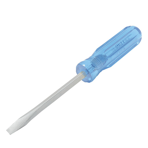 [SUR-D364] DESTORNILLADOR CON MANGO AZUL, PUNTA PLANA BARRA CUADRADA 1/4" X 4"