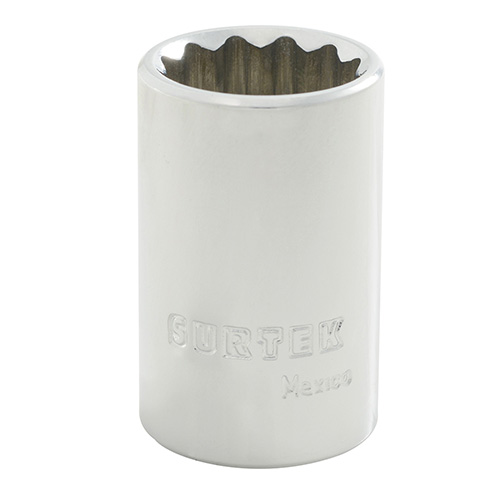 [SUR-F5817M] DADO CUADRO DE 1/2", 12 PUNTAS, MÉTRICO, 17 MM
