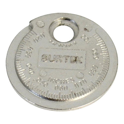 [SUR-107336] CALIBRADOR TIPO RAMPA PARA BUJÍA 0.020" A 0.10"