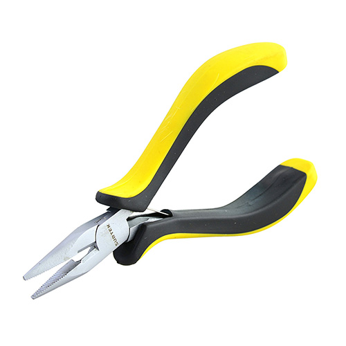 [SUR-951] MINI PINZA PARA ELECTRÓNICA CON MANGO BIMATERIAL CORTE LATERAL DE 4-3/4"