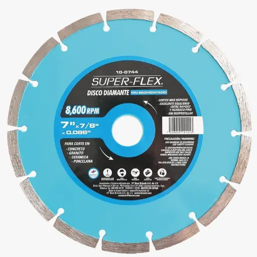 [HEC-100744] DISCO DIAMANTE SUPERFLEX SEGMENTADO 7"