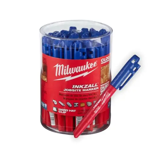 [MIA-48-22-3180] MARCADOR INDUSTRIAL PUNTO FINO COLOR AZUL INKZALL