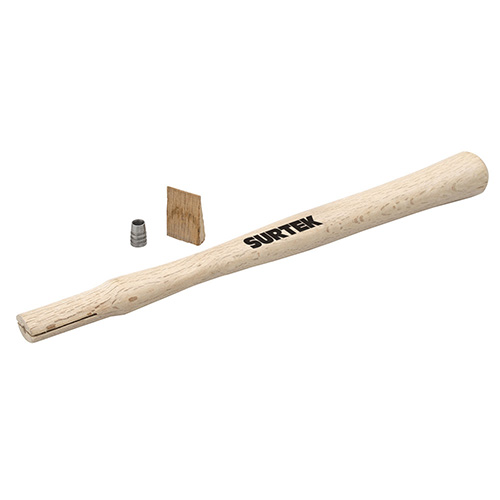 [SUR-CAB2] CABO DE MADERA DE ENCINO C/CUÑA DE ACERO P/MARTILLO BOLA DE 12 Y 16oz