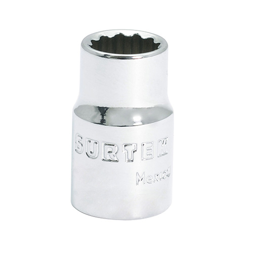 [SUR-F5109M] DADO CORTO EN TARJETA DE 3/8 METRICO C/12 PUNTAS DE 9mm