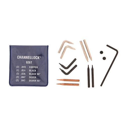 [CHA-926T] JUEGO DE PUNTAS INTERCAMBIABLES P/PINZA CHICA (PUNTAS RECTAS .023, .036, .047 Y