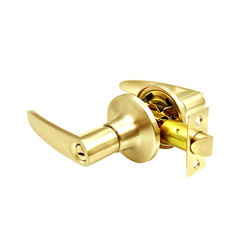 [GEO-115NL3CPINTL] CERRADURA TIPO MANIJA NEWPORT P/BAÑO LATON BRILLANTE (BLISTER) GEO-115NLUS3CP