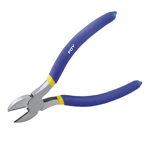 [FOY-142047] PINZA CON MANGO CON DOBLE PLASTISOL PARA ELECTRICISTA DE 7", CORTE DIAGONAL