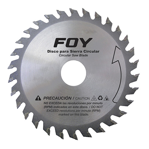 [FOY-143550] DISCO PARA SIERRA CIRCULAR PARA CORTE MADERA 30 DIENTES, 4"