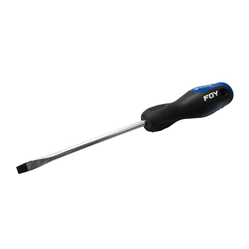 [FOY-DBE01] DESTORNILLADOR CON MANGO BIMATERIAL, PUNTA PLANA 3/16" X 3"