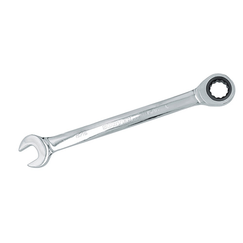 [SUR-100547] LLAVE COMBINADA PULIDO ESPEJO DE MATRACA EN PULGADAS, 12 PUNTAS, 15/16"