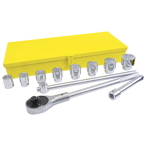 [SUR-105604] JUEGO DE DADOS Y ACCESORIOS CUADRO DE 3/4" EN PULGADAS, 12 PIEZAS