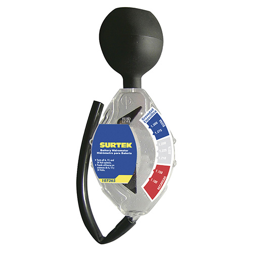 [SUR-107365] HIDROMETRO PARA BATERIA, CAPACIDAD 1100 - 1300 G/CM2