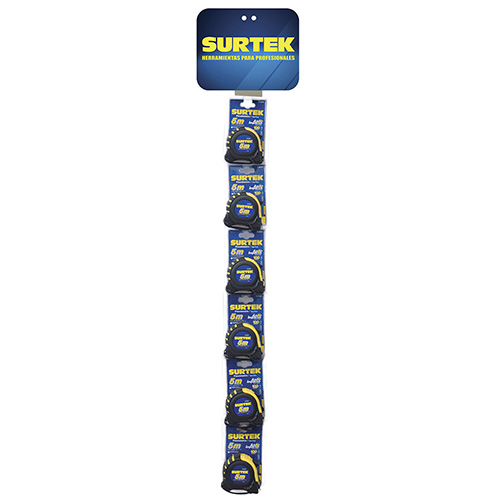 [SUR-126448] TIRA DE IMPULSO CON FLEXOMETROS ANTI-IMPACTO DE 5 M, 13 PIEZAS