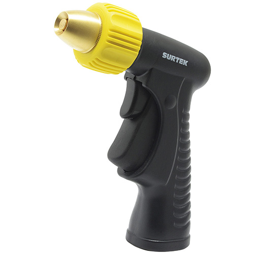 [SUR-130349] PISTOLA PARA RIEGO CON RECUBRIMIENTO DE PVC AUTOMATICA CON BOQUILLA METALICA 3/4" GHT