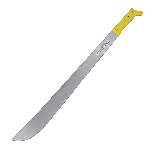 [SUR-130496] MACHETE LAMINADO CON MANGO AMARILLO RECTO 16"