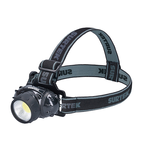 [SUR-135905] LINTERNA DE LED PARA CABEZA A BATERIAS 3 PILAS "AAA" DE 100 LM