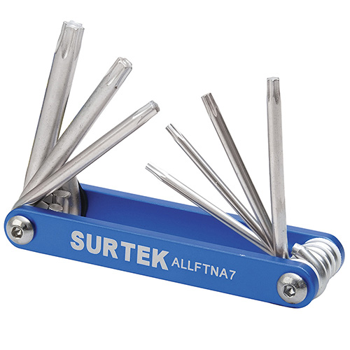 [SUR-ALLFTNA7] JUEGO DE 7 LLAVES TORX TIPO NAVAJA
