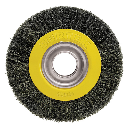 [SUR-C542] CARDA COPA ONDULADA ALAMBRE DELGADO PARA ESMERIL 6" X 13/16" CON ADAPTADORES