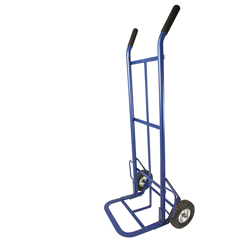 [SUR-DBS400A] DIABLO BODEGUERO CAPACIDAD 400 KG AZUL CON LLANTA SOLIDA